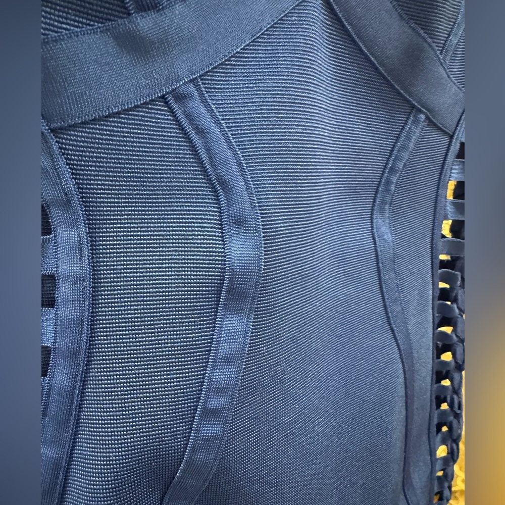 Akira blue mini bandage dress - Picture 9 of 11